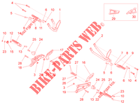 REPOSE PIEDS pour Aprilia RS4 50 2T de 2015