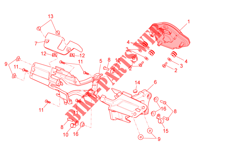 Tableau de bord pour Aprilia RSV4 1000 APRC Factory ABS de 2014