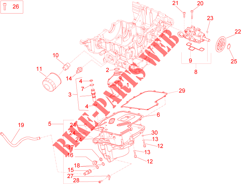 Lubrification pour Aprilia RSV4 1000 RR Racer Pack de 2015