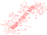 Logement roue   Garde boue pour Aprilia SR MAX de 2013