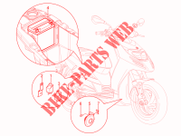 Relais   Batterie   Avertisseur sonore pour Aprilia SR Motard 4T E3 de 2013