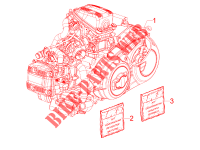 Moteur complet pour Aprilia SRV 4T 8V E3 de 2013